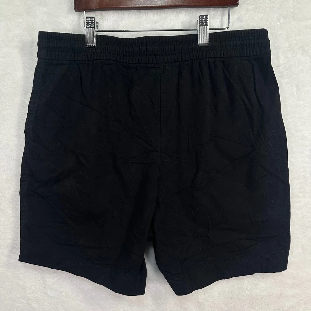 Croft & Barrow Shorts Womens S Black Poodle Patch Drawstring‎ Elastic Waist
